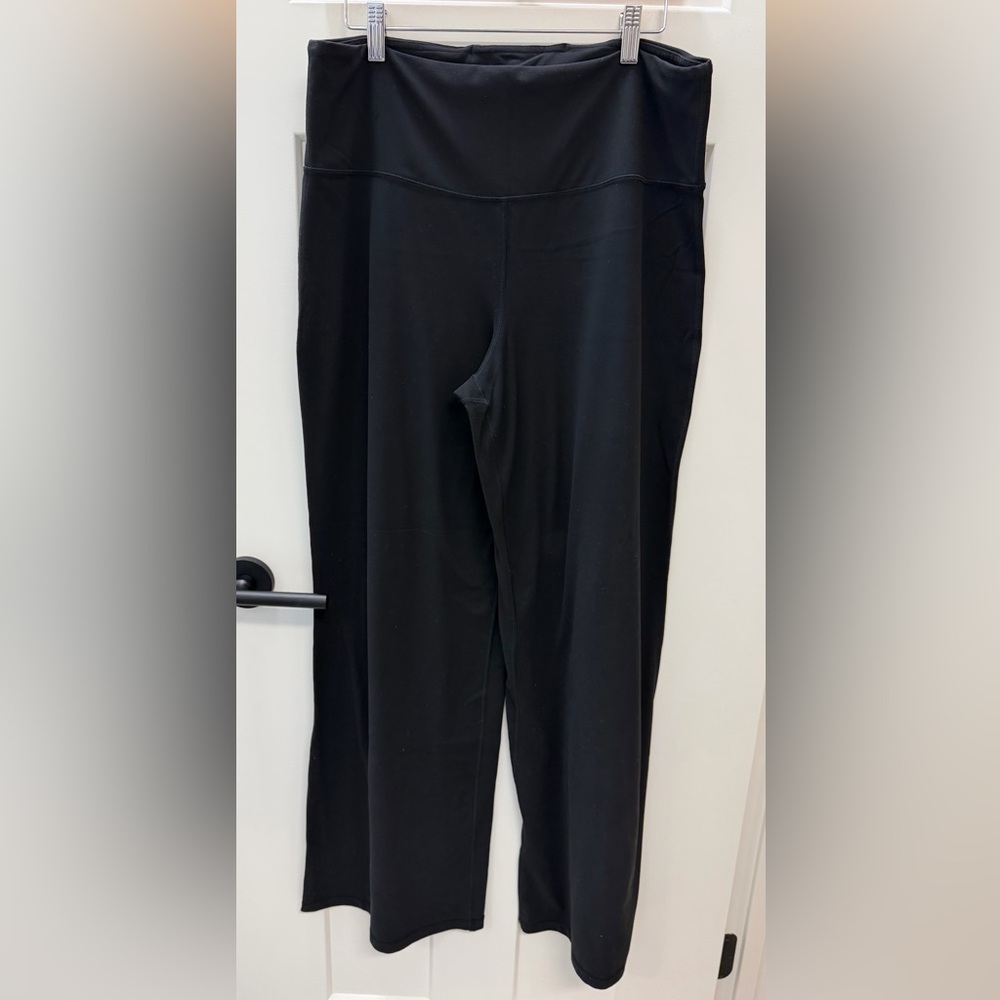 Athleta Black Wide Leg Yoga Pants